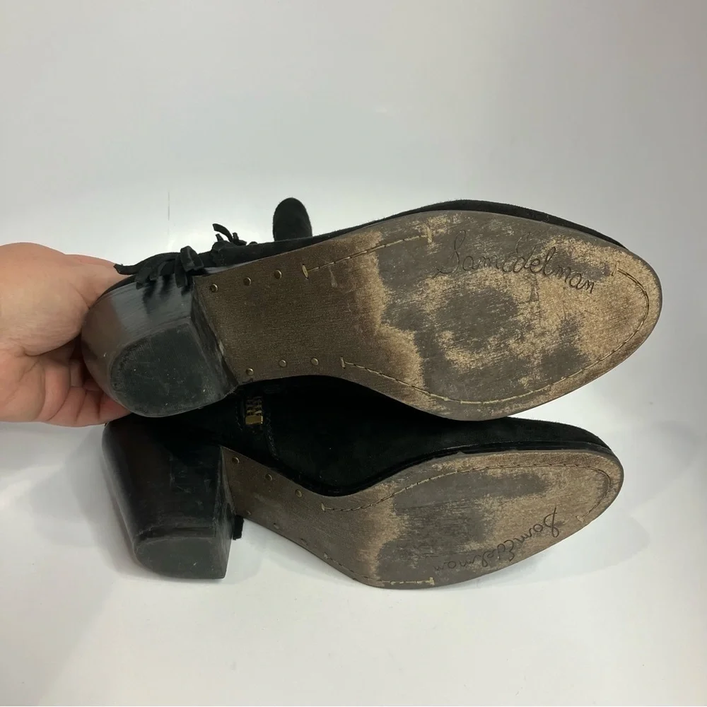 Sam Edelman Louie fringe booties‎ size 10
